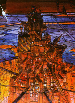mechaddiction:  Moebius - Fifth Element, concept art (1997) –