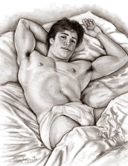 hello-draw:  gay-erotic-art:  This is the hot art of Craig Esposito