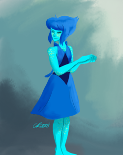 I drew Lapis before heading to my therapist for good luck. If