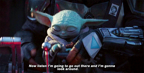 captainpoe:  Wherever his Papa goes Baby Yoda will follow.BONUS!
