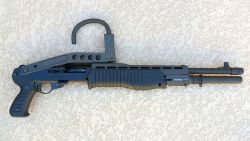 gunrunnerhell:  SPAS-12 12 gauge shotgun with the ability to