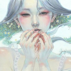 culturenlifestyle:  Ethereal Japanese Oil Paintings of Women