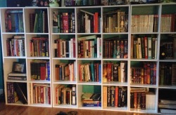 teachingliteracy:  Half of embracing thorn’s bookcase for #Shelfie