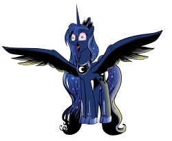 drawponies:  Luna on caffeine by AmoreCadenza  XD Oh dear….