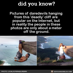 artgirllullaby: did-you-kno:  Pictures of daredevils hanging