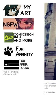 Updated buttons! And yes, I have swicthed to a new FurAffinity