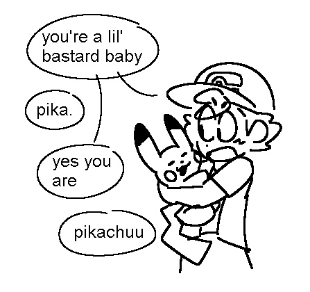 kaiokincaid:what if ash talked to pikachu like some people talked