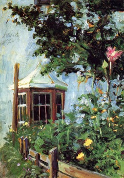 transiberiana:  House with a Bay Window in the Garden Egon Schiele,