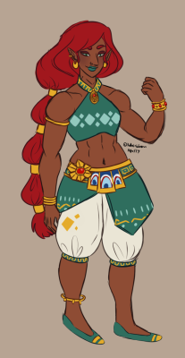 tasteslikezombie:In a Zelda mood, so made a Gerudo~