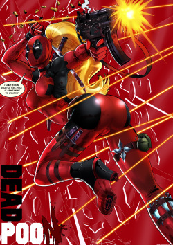 therealshadman:  Female Deadpool getting raped. I like drawing