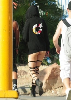 Kind of looks like she isn’t wearing anything under it. EDC