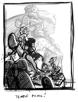 bridgioto:  Process for my Steven Universe illustration, from