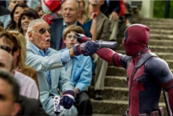 vonpeeps:  the-hoody-geek:  Stan Lee’s cameo in Deadpool looks