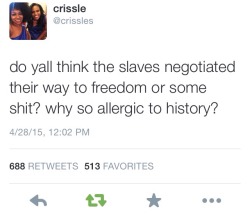 And don’t say emancipation proclamation because that really