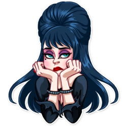 creaturesofnight: Elvira Telegram stickers Ps.: I had to choose