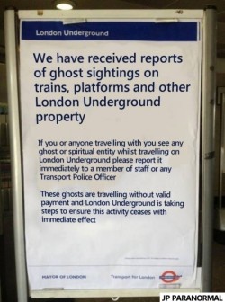 London apparently takes riding the Underground pretty seriously.