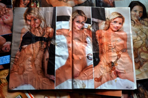 stickyspunkypages:  StickyPages: Anneli: the jizzwrecked aftermath.  Looking good after six loads 