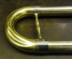 synthesis-music:  Dent in a tuba tuning slide (along with a crushed