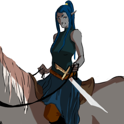 kavos-plz:  Drowcember day 7.Dilra, half drow by blood, but a