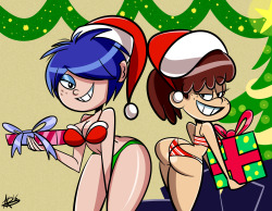 akbdrawsstuff:   Christmas Commission: Marie Kanker and Lynn