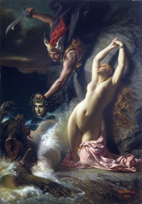 the-evil-clergyman:  Andromeda Chained to a Rock by Henri-Pierre