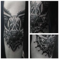fuckyeahblackwork:  Tattooist - Wulfbaronat AKA in London UK