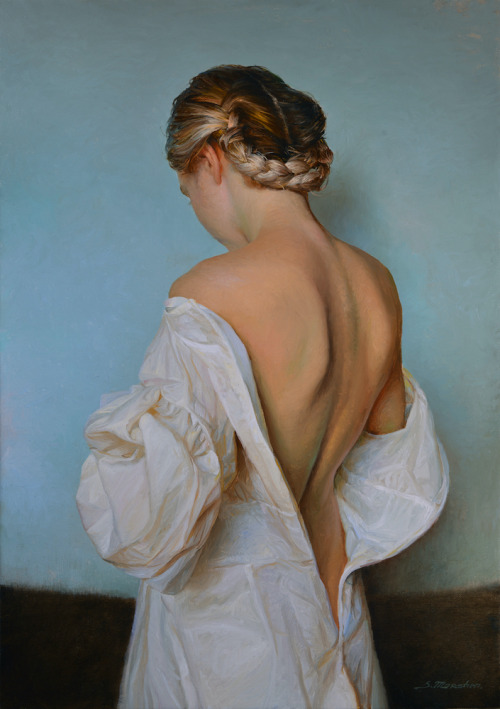 naked-zen:  serge-marshennikov:322. 2019 the dress, 45,7x32cm