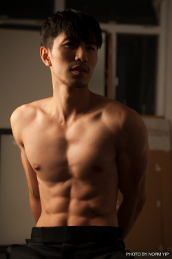 theasianmale:  This was shot as a test with male model Wilfred