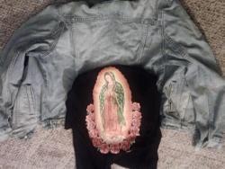 You guyz I’m gonna use this Virgen de Guadalupe for a back