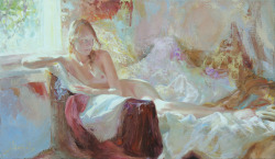 artbeautypaintings:  Reclining nude - Marina Marina