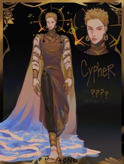 c2oh:  Cypher, the ocean prince. He wears a cape made of sand