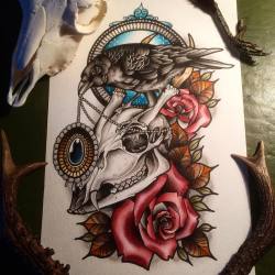 darylwatsontattoo:  Finished this up, really like how it turned
