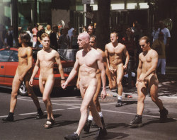 tripnight: Photographer Henning von Berg. Group of nude men on