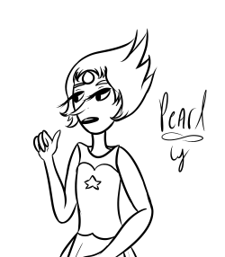 poobdraws:  Pearl from Steven Universe \(* v *)/ 