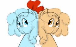 thelikeablepony:  askshinytheslime and Jiffy the peanut butter
