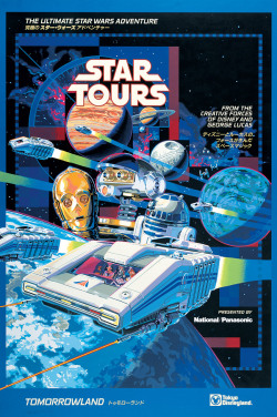 starwars:  This Toyko Disneyland Star Tours poster has us itching