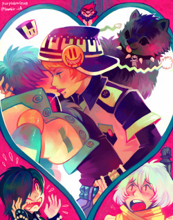 purplekecleon:  HELLO I have finally done a dmmd print for Noiz’s