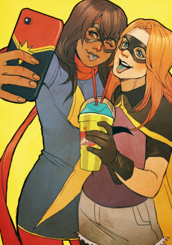 superheropornpics:  Kamala Khan takes a selfie with her pal. 