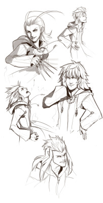 trydain:Some organization XIII doodles to fit my muse of playing