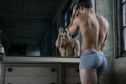 Hunk in the mirror