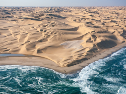 boss-hoody:  sixpenceee:  This is where the Namib desert meets