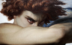 aclockworkfetish: aqua-regia009:   Fallen Angel (Detail), 1847
