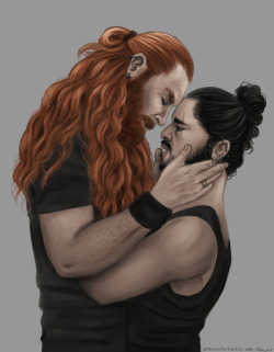 szamanita:  Metalhead Tormund and Jon from my Modern AU Look