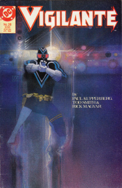 Vigilante, No. 28 (DC Comics, 1986). Cover art by Bill Sienkiewicz.