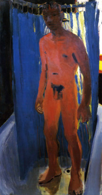 paulmetrinko:  David Park - “Standing Male Nude in Shower”