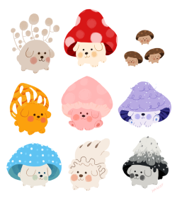 hkasof: a pupshroom print i’ll be selling at SCAD’s upcoming