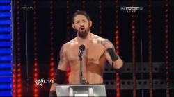 hbshizzle:  Wade Barrett at a podium has forever ruined my enjoyment