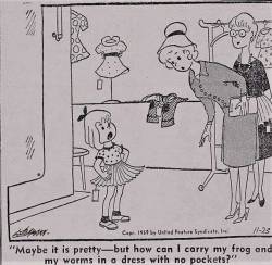 sartorialadventure:This cartoon from 1959 really got it.