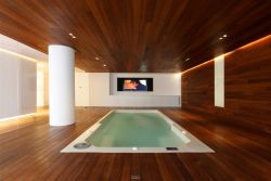 homestratosphere:  A small, indoor pool completely surround in