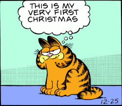 fuggles:  daily-garfield:  12/25/78  I love him so much  